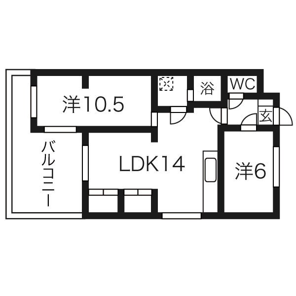 ジュネコキアージュ桜山の間取り