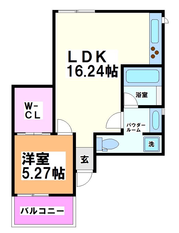 世田谷区代田のアパートの間取り