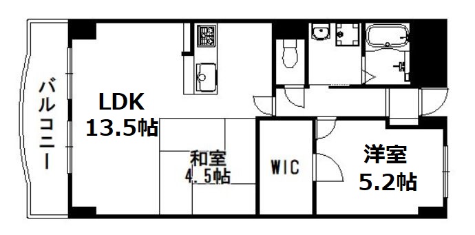 パインフィールド七条の間取り