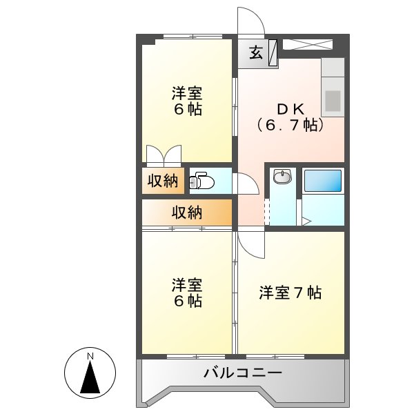 岐南グリーンハイツの間取り