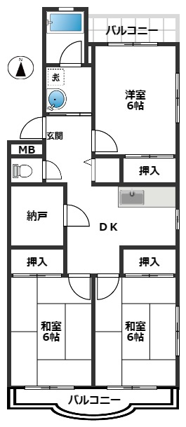 クレインヒルズの間取り