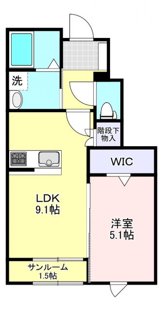 リコルド白坂の間取り