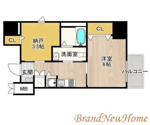 堺市堺区宿屋町東のマンションの間取り