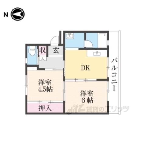 吉野郡大淀町大字下渕のマンションの間取り