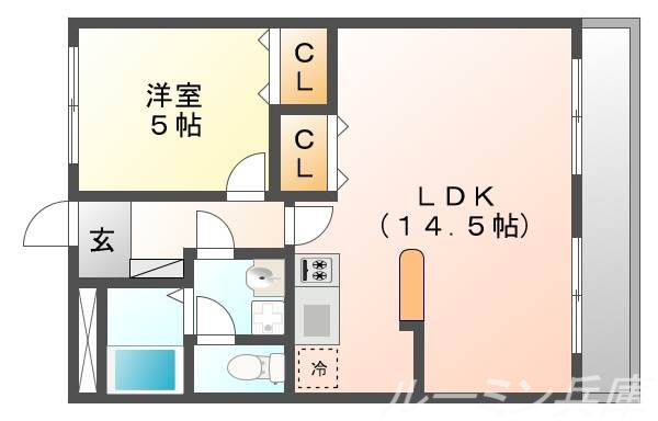 サニーハイツの間取り