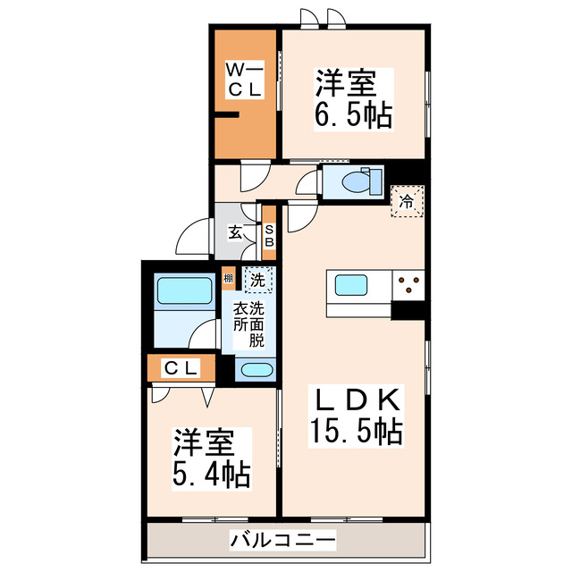 Ｓｈａｍａｉｓｏｎ　Ｓｔｅｌｌａ東野の間取り