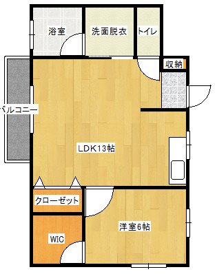 シャトー城ノ内の間取り