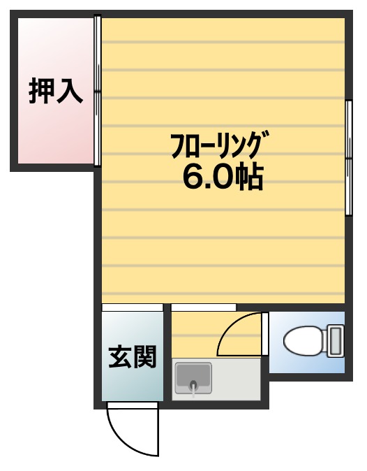 青木アパートの間取り