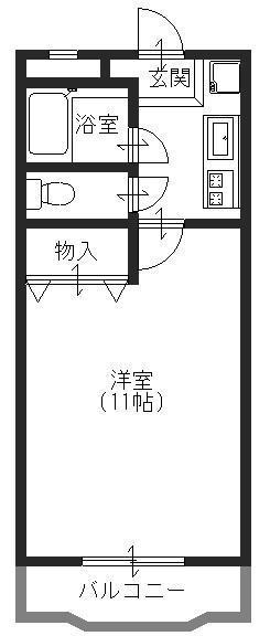 【ジュネス新倉敷の間取り】