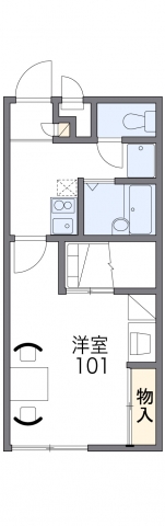 レオパレス六甲北二番館の間取り