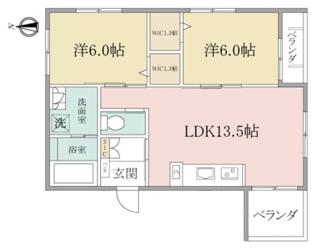 （シニア限定）ヘーベルヴィレッジ西馬込の間取り