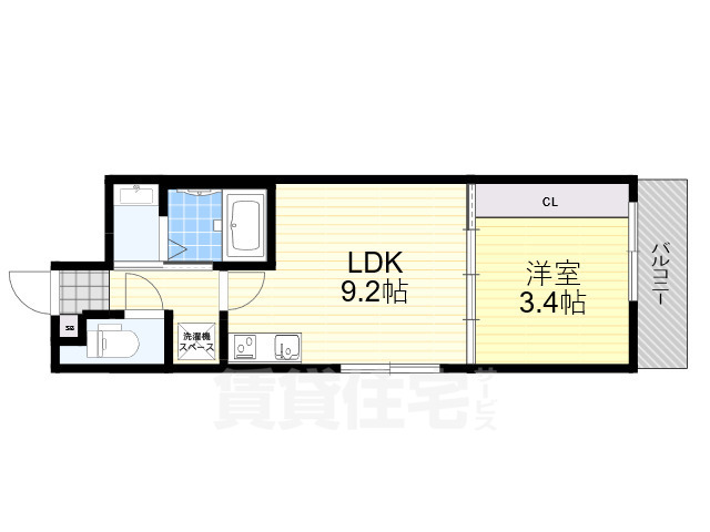 池田市槻木町のマンションの間取り