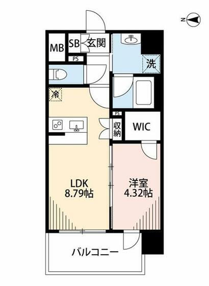 ｖａｃｈｅ　ｒｏｕｇｅ新町IIの間取り