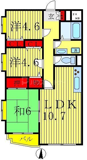 ヨーティアンの間取り