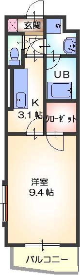 クレインアヴェニューの間取り