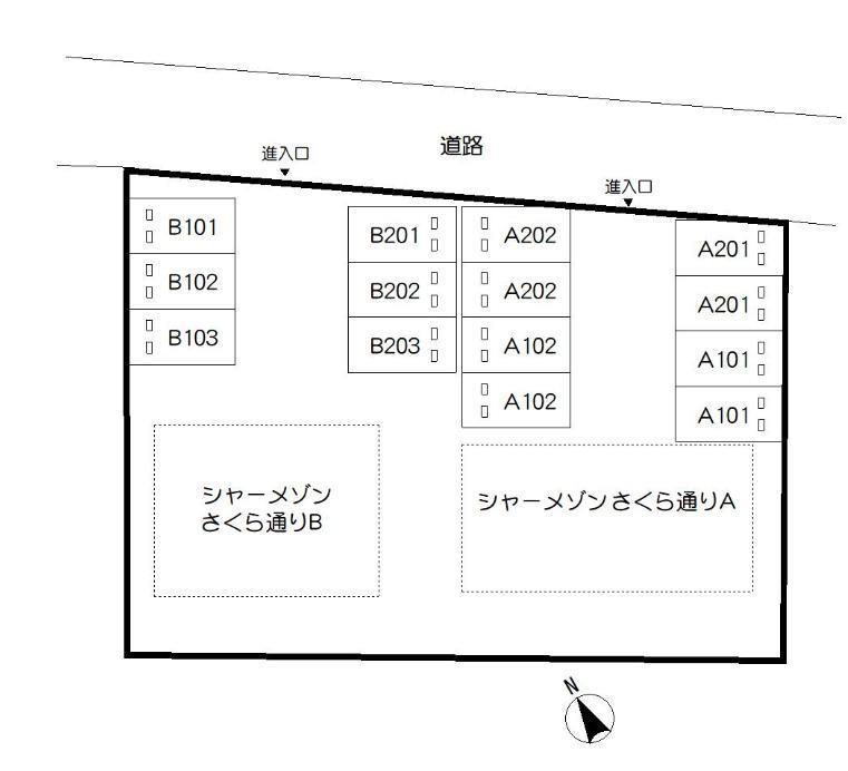 【シャーメゾンさくら通り　Ｂのエントランス】