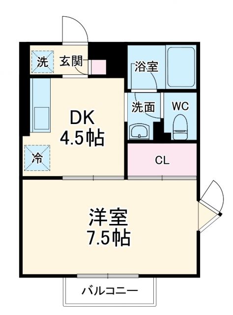 【船橋市二和東のアパートの間取り】