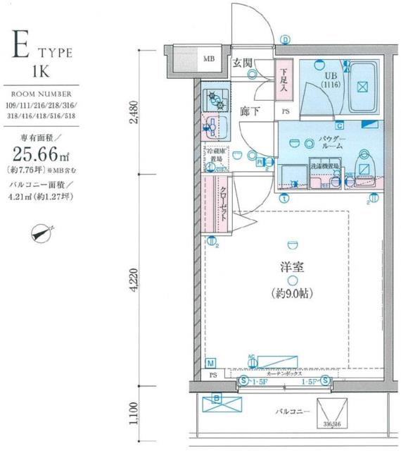 ＧＥＮＯＶＩＡ墨田八広ｓｋｙｇａｒｄｅｎの間取り