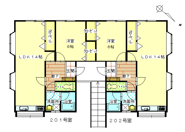 上柏田壱番館の間取り