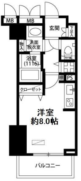 新宿区百人町のマンションの間取り