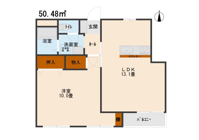 スズランハイツＢの間取り