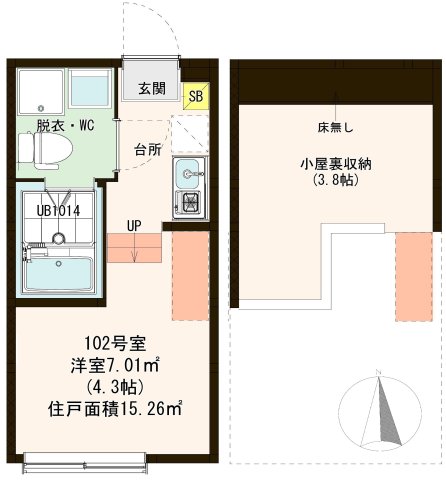 バースシティ北綾瀬の間取り