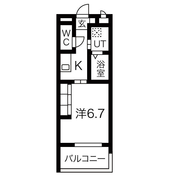S-RESIDENCE神宮西駅前ascentの間取り