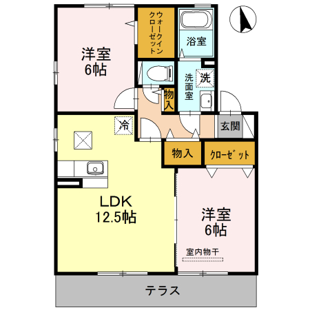 MAEDE TOWN B棟の間取り