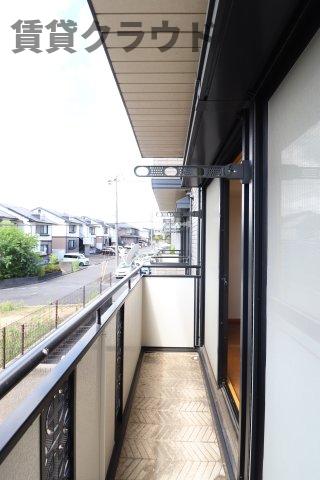 バルコニー　広々としたバルコニーです