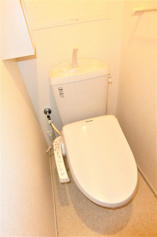 トイレ　同型物件の写真、配色に違いあり