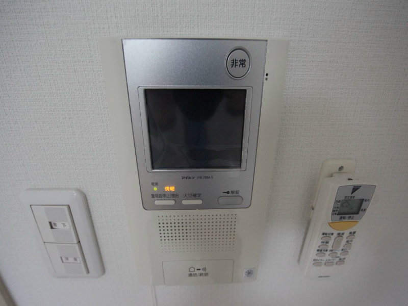 セキュリティ　ＴＶモニター付インターホン（オートロック付）