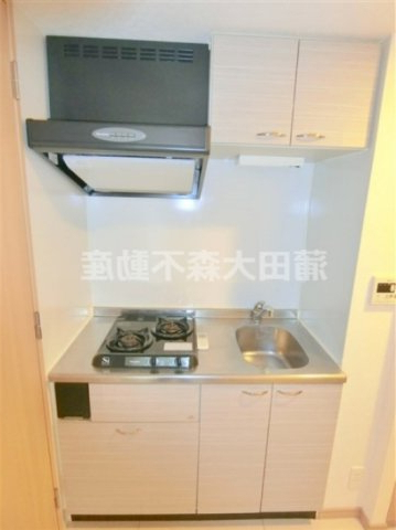 キッチン　2口ガスシステムキッチン