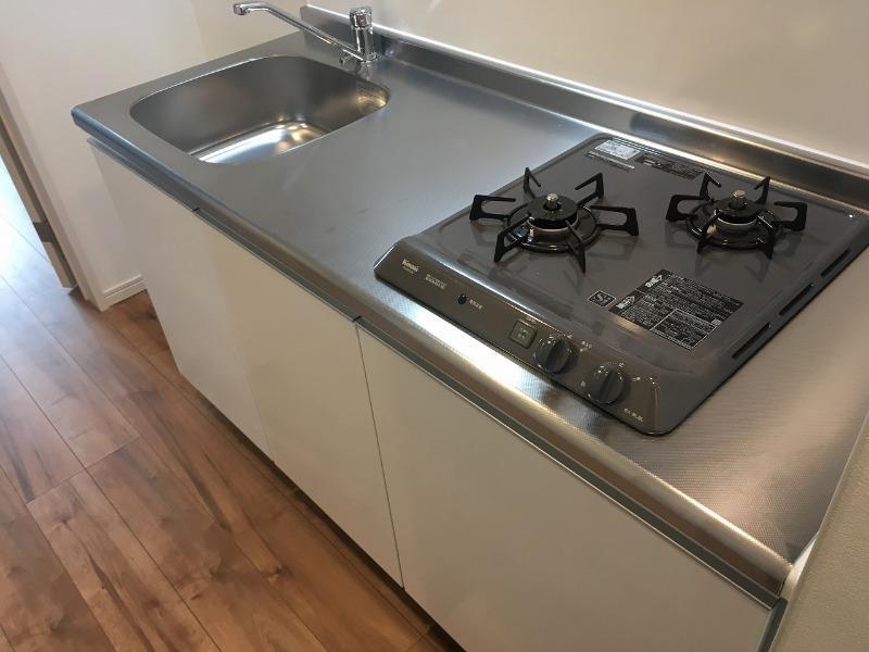 キッチン　二口ガスコンロ