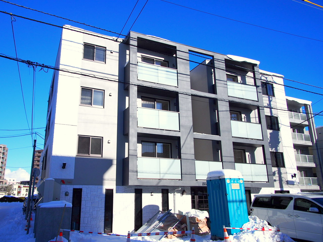建物外観　経済的な都市ガス採用の３ＬＤＫマンションです♪
