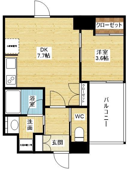 阪急京都線 十三駅 徒歩12分 9階建 築12年の間取り写真
