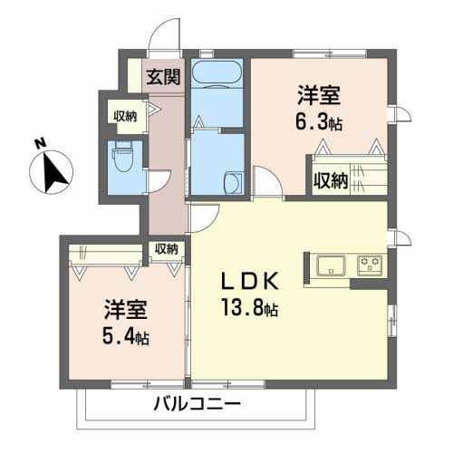 アルカ・フトーラ A棟の間取り写真