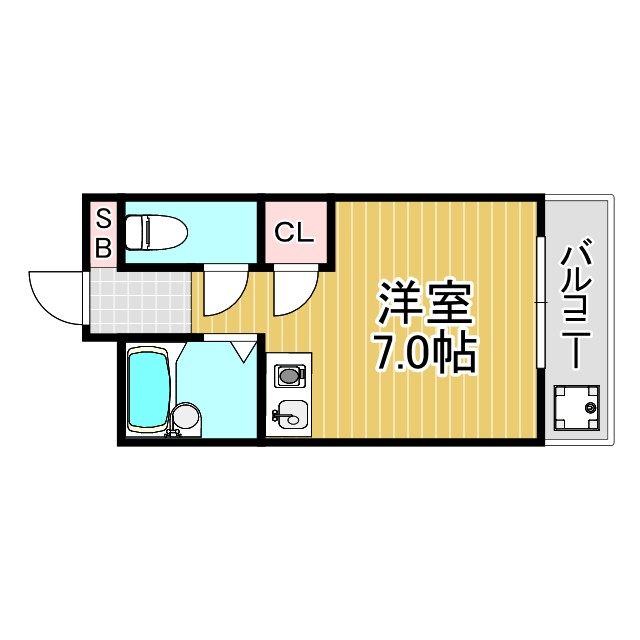 せせらぎフラットの間取り写真