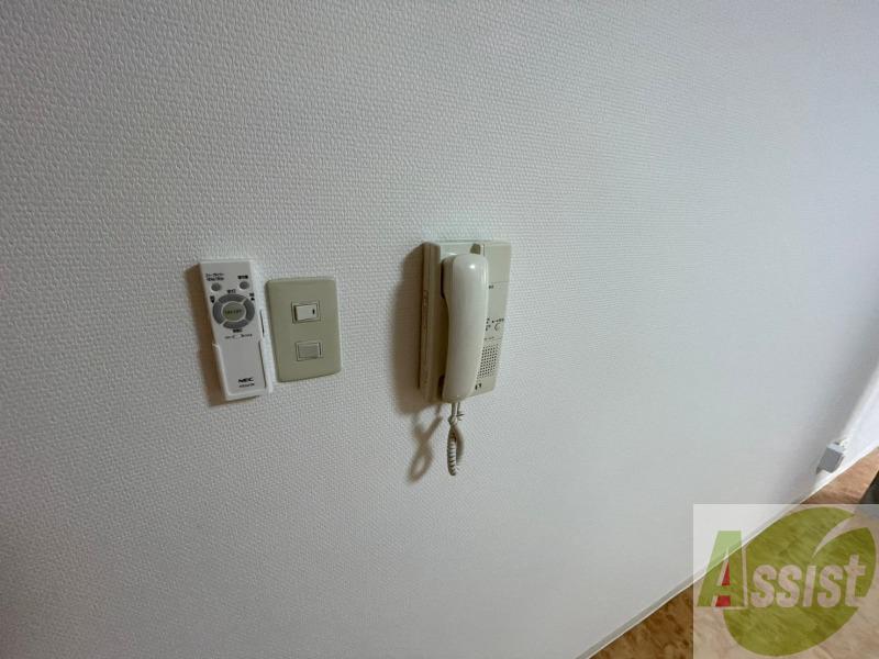 セキュリティ　インターホンで来客確認ができます。安心ですね。