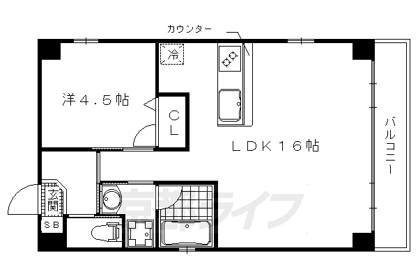 ESPERANZA御所西の間取り写真