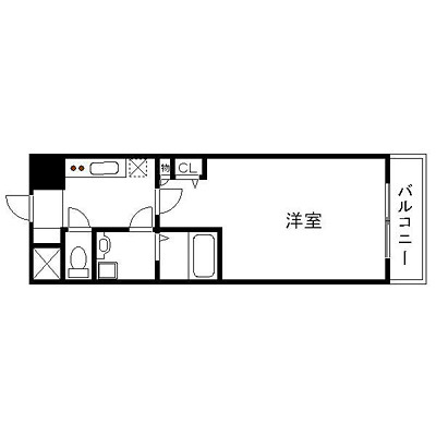 エスリード難波WESTの間取り写真