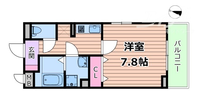 地下鉄御堂筋線 江坂駅 徒歩8分 3階建 築2年の間取り写真