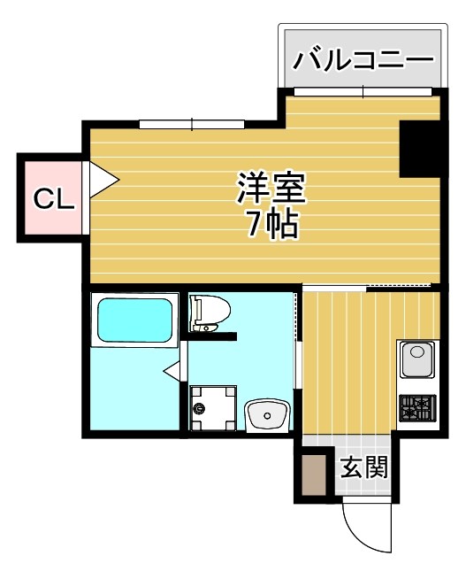 地下鉄千日前線 今里駅 徒歩10分 8階建 築11年の間取り写真