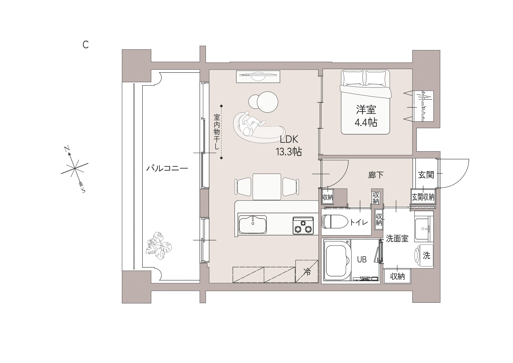 THE TSUBAKIMORI Hotel&Residenceの間取り写真