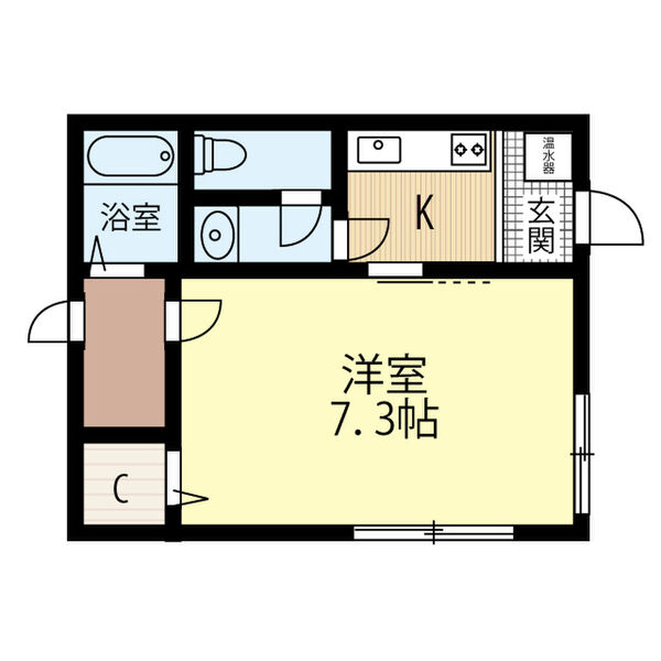 札幌市西区琴似四条のマンションの間取り