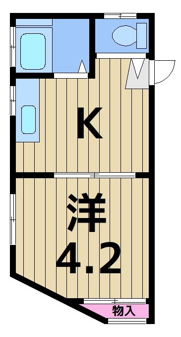 第一百和コーポの間取り