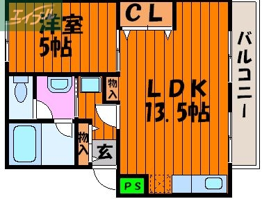 クレール学南運動公園の間取り