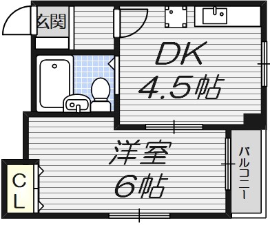 中ノ島ハイムの間取り