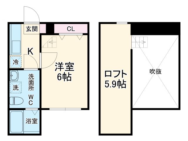 神奈川県大和市中央５（アパート）の賃貸物件の間取り