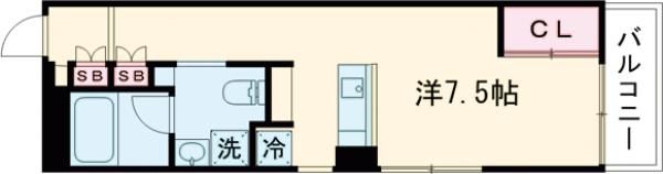 世田谷区世田谷のマンションの間取り