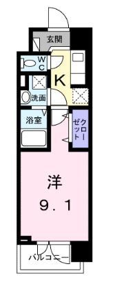 平塚市宝町のマンションの間取り